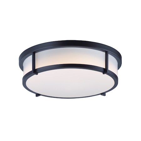 Maxim Lighting Rogue 3-Light 17" Wide Black Flush Mount Light 10270WTBK